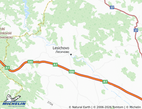 MICHELIN Lesichovo map - ViaMichelin