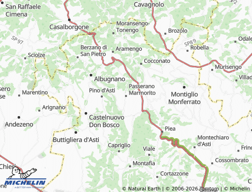 Mapa MICHELIN Passerano Marmorito - ViaMichelin