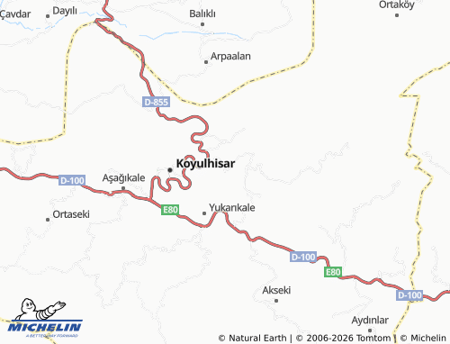 MICHELIN Kadife map - ViaMichelin