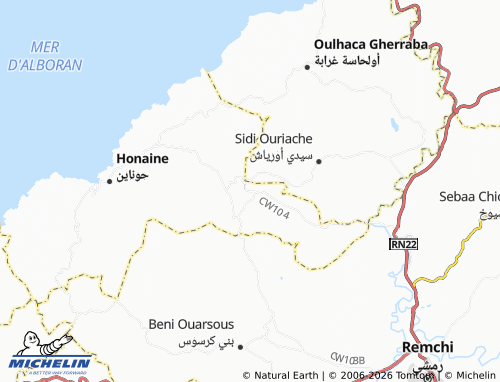 MICHELIN Bani Khallad map - ViaMichelin