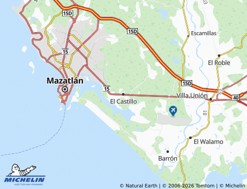 MICHELIN El Castillo map - ViaMichelin
