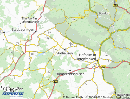 Mappa MICHELIN Aidhausen - ViaMichelin