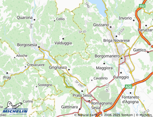 MICHELIN Isella map - ViaMichelin