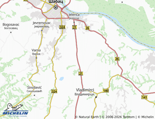Carte MICHELIN Cerovac - ViaMichelin