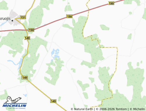 Mapa MICHELIN Laipuškiai - ViaMichelin