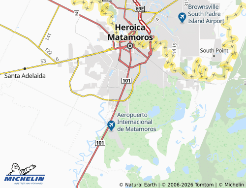 Mapa MICHELIN Santa Martha - ViaMichelin