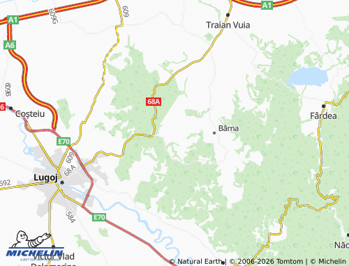 MICHELIN Pogănești map - ViaMichelin