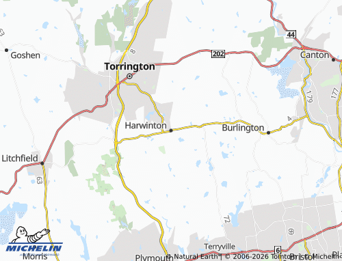 Mapa MICHELIN Harwinton - ViaMichelin