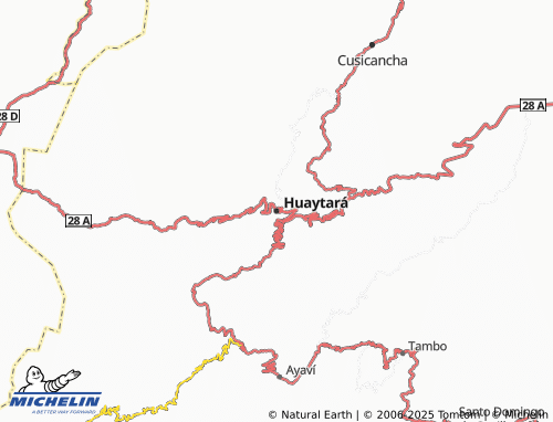 MICHELIN Huaytará map - ViaMichelin