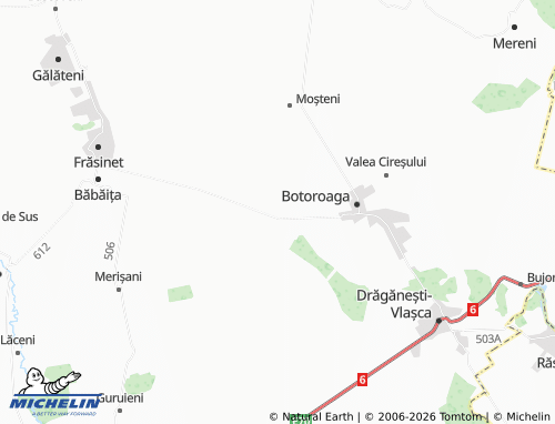 MICHELIN Călugăru map - ViaMichelin