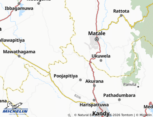 Mappa MICHELIN Pallegama Pahala - ViaMichelin