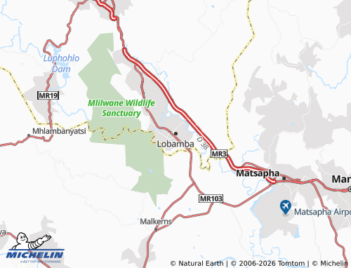 Carte MICHELIN Lobamba - ViaMichelin