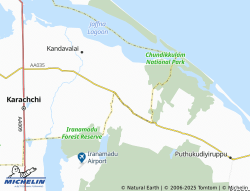 MICHELIN Punnaineeravi map - ViaMichelin