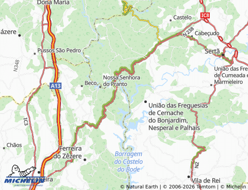 Mapa MICHELIN Rio Cimeiro - ViaMichelin