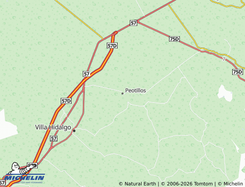 MICHELIN Peotillos map - ViaMichelin