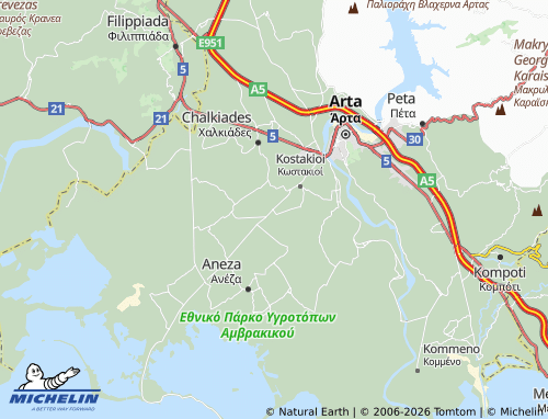 Mapa MICHELIN Thanasaiika - ViaMichelin