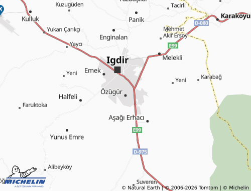 MICHELIN-Landkarte Özügür - ViaMichelin