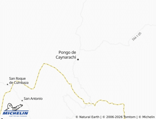 Mappa MICHELIN Pongo de Caynarachi - ViaMichelin