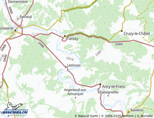 MICHELIN Argentenay map - ViaMichelin
