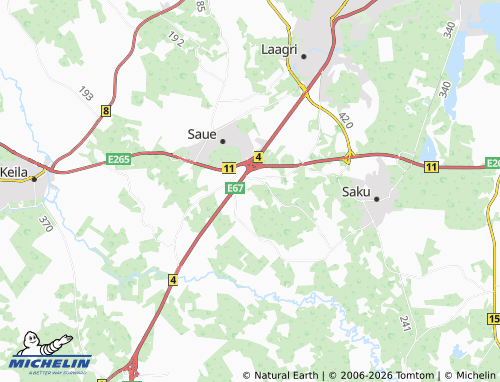 MICHELIN Saue küla map - ViaMichelin
