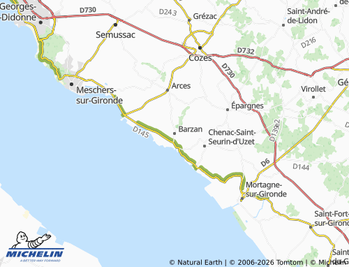 Mapa MICHELIN Barzan - ViaMichelin