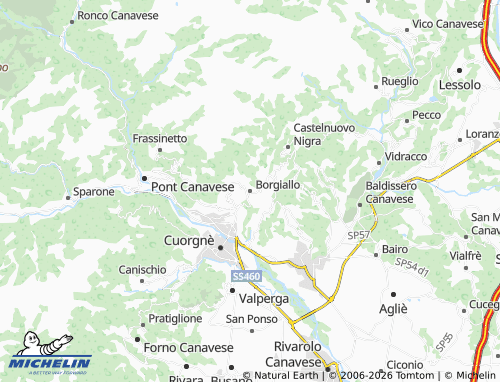 Kaart MICHELIN Borgiallo - ViaMichelin