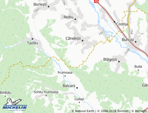 Mappa MICHELIN Pădureni - ViaMichelin