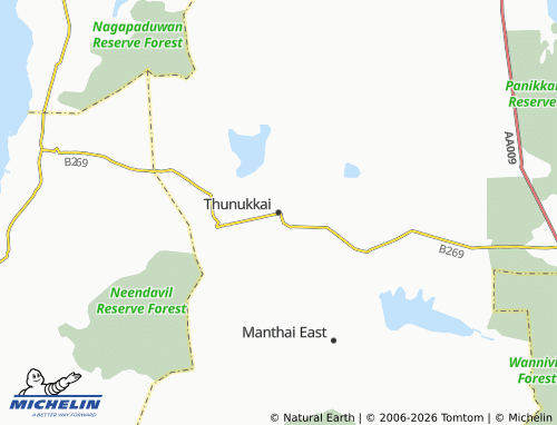 Mapa MICHELIN Thunukkai - ViaMichelin