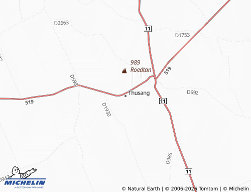 Kaart MICHELIN Thusang - ViaMichelin