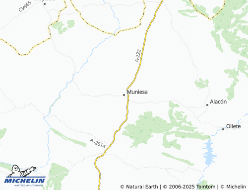 MICHELIN Muniesa map - ViaMichelin