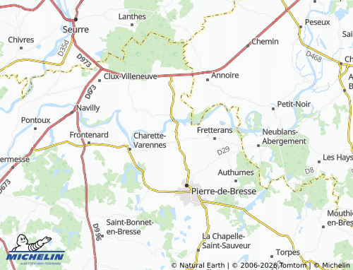 MICHELIN Lays-sur-le-Doubs map - ViaMichelin