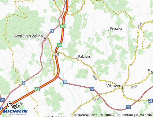 Mapa MICHELIN Rakovec - ViaMichelin