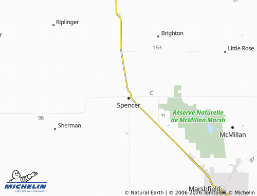Carte MICHELIN Spencer - ViaMichelin