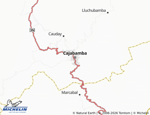 MICHELIN-Landkarte Cajabamba - ViaMichelin