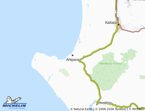 Mapa MICHELIN Ahipara - ViaMichelin
