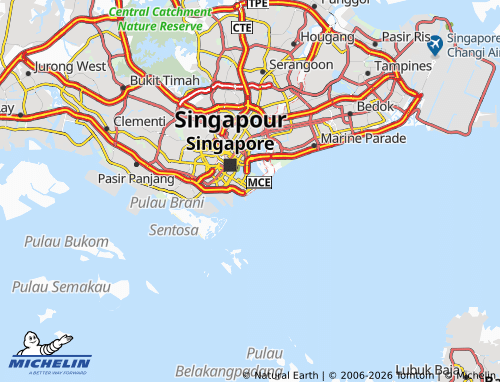 Carte MICHELIN Straits View - ViaMichelin