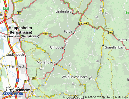 MICHELIN Rimbach map - ViaMichelin