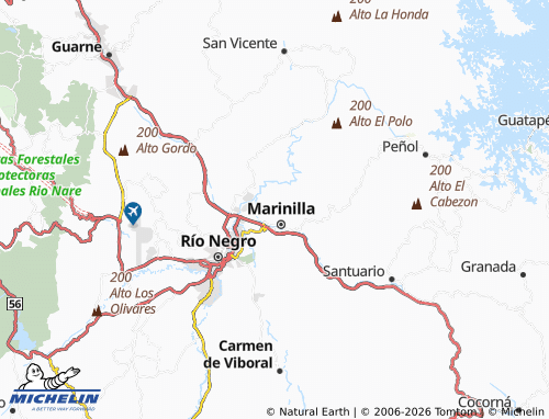 Carte MICHELIN La Primavera - ViaMichelin