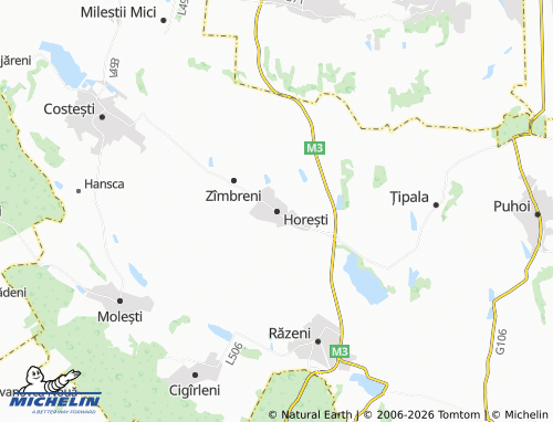 Mapa MICHELIN Horești - ViaMichelin