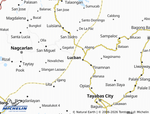 MICHELIN Ayuti map - ViaMichelin