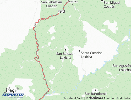 Mappa MICHELIN San Baltazar Loxicha - ViaMichelin