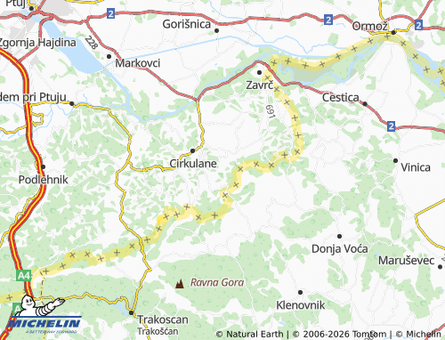 Mapa MICHELIN Gruškovec - ViaMichelin