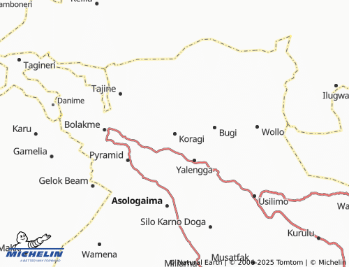 MICHELIN Koragi map - ViaMichelin