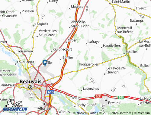 MICHELIN-Landkarte Velennes - ViaMichelin