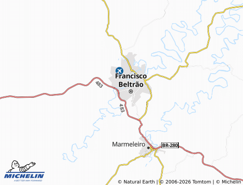 MICHELIN Alvorada map - ViaMichelin