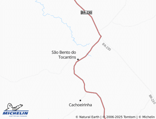 MICHELIN São Bento do Tocantins map - ViaMichelin
