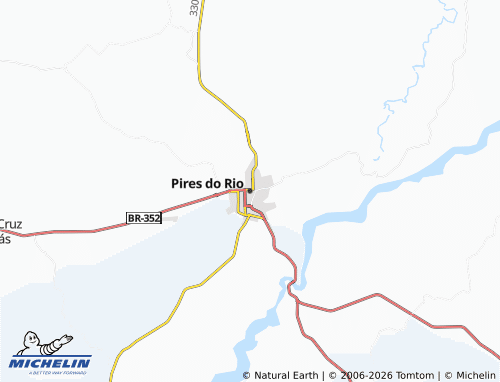 Mapa MICHELIN Pires do Rio - ViaMichelin
