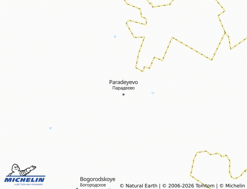 MICHELIN-Landkarte Paradeyevo - ViaMichelin
