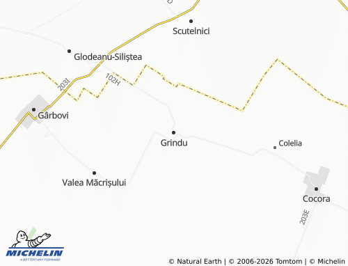 Mappa MICHELIN Grindu - ViaMichelin