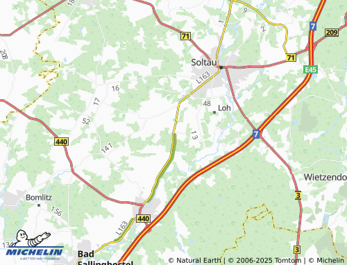 MICHELIN Mittelstendorf map - ViaMichelin